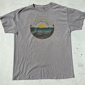 Men's Parks Project T-Shirt Gray National L Camp Travel Wild Cuyahoga Outdoor US